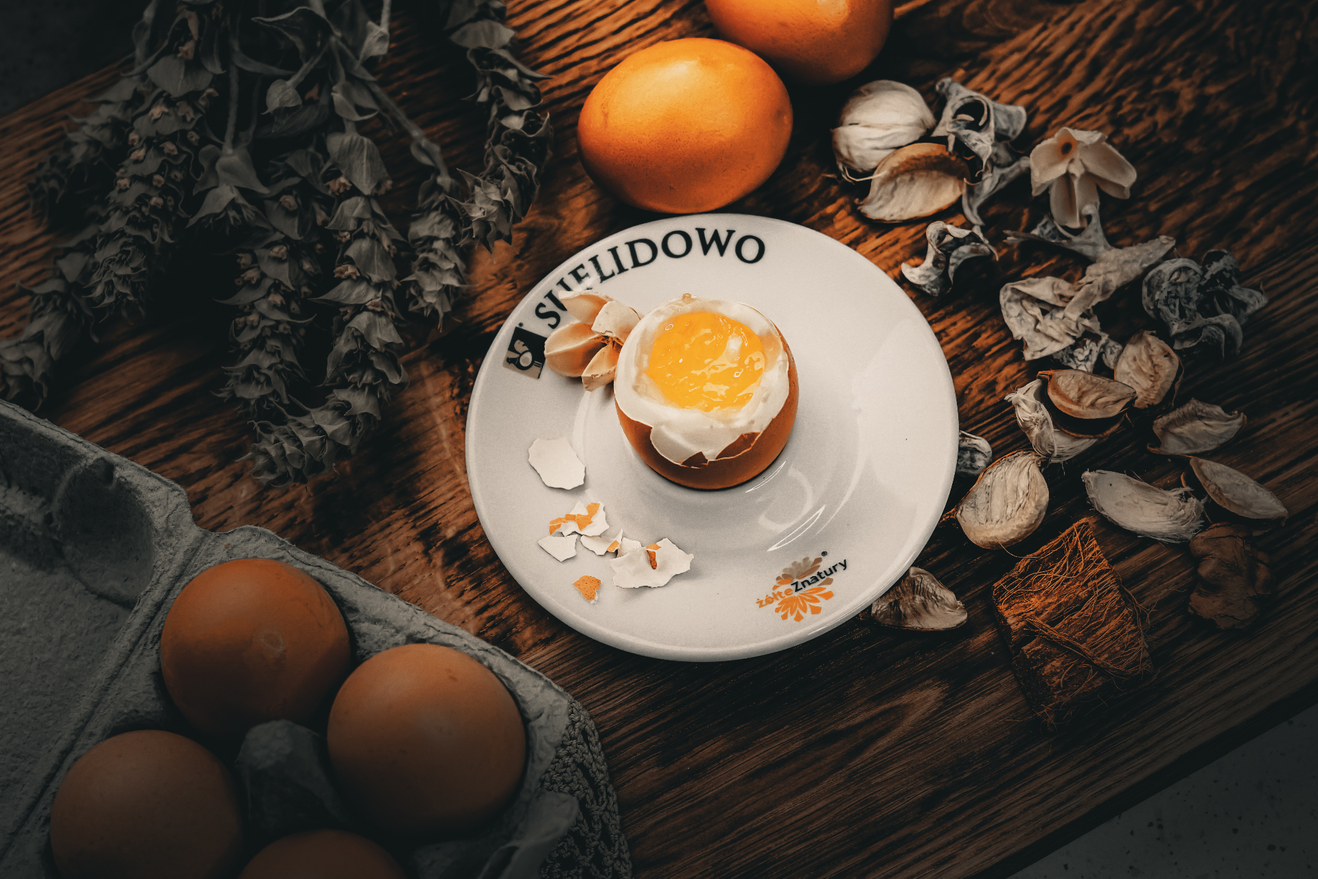 Jajko Suflidowo na talerzu